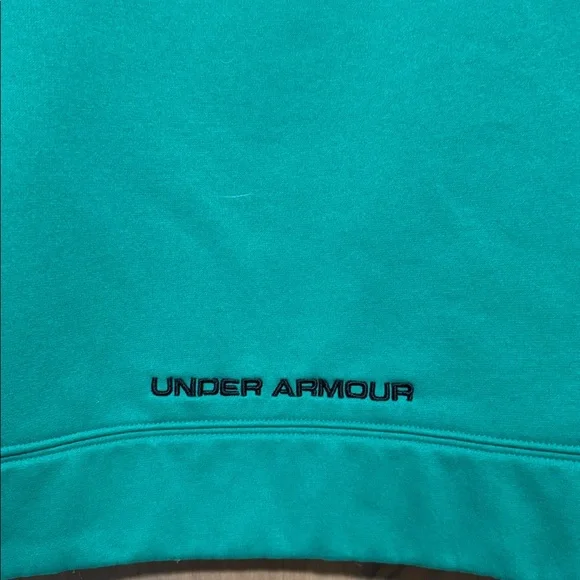 Under Armour Storm Cold Gear Women's XL Drawstring Hoodie Green Loose Activewear - Picture 9 of 11